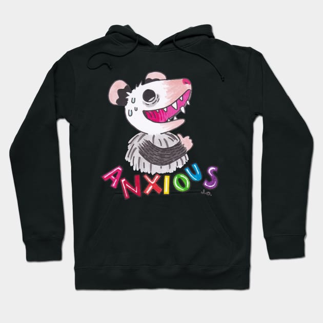 Anxious Hoodie by Possum Mood